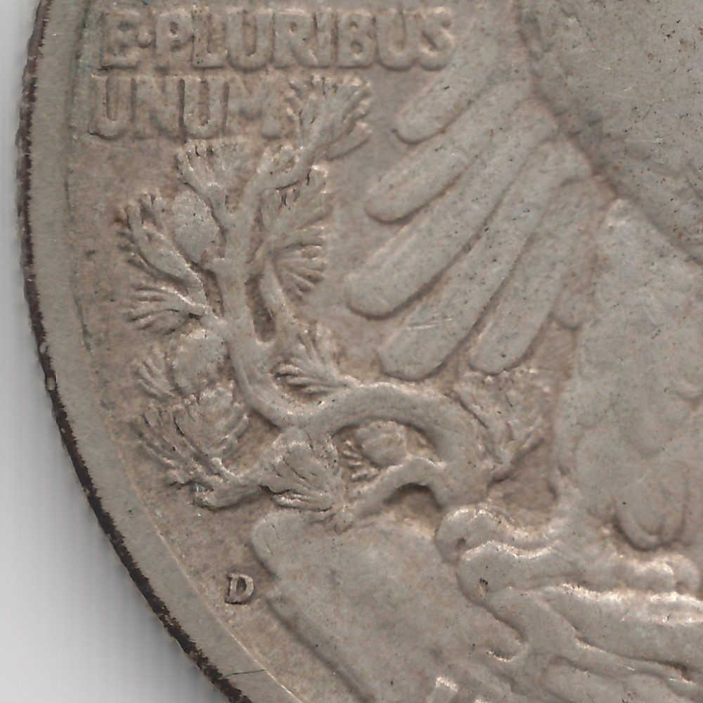 1937 D Walking Liberty Half Dollar, XF