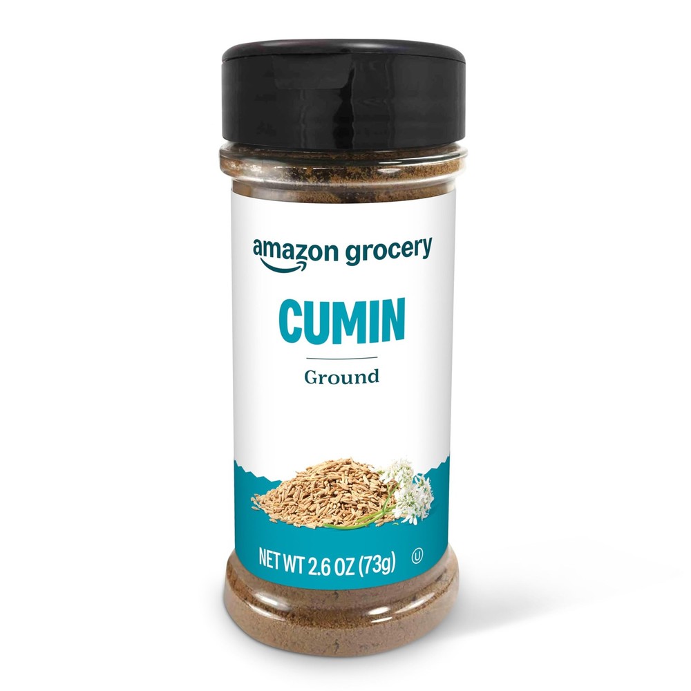 Amazon Grocery, Ground Cumin, Kosher, 2.6 Oz Bottle