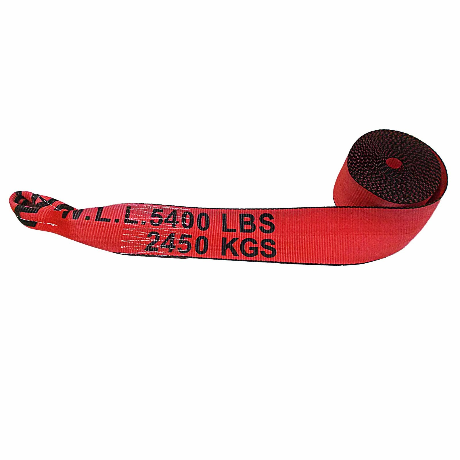 USA 10 Pack Heavy Duty 4” x 30’ Twisted Sewn Loop Winch Strap for Flatbed Truck