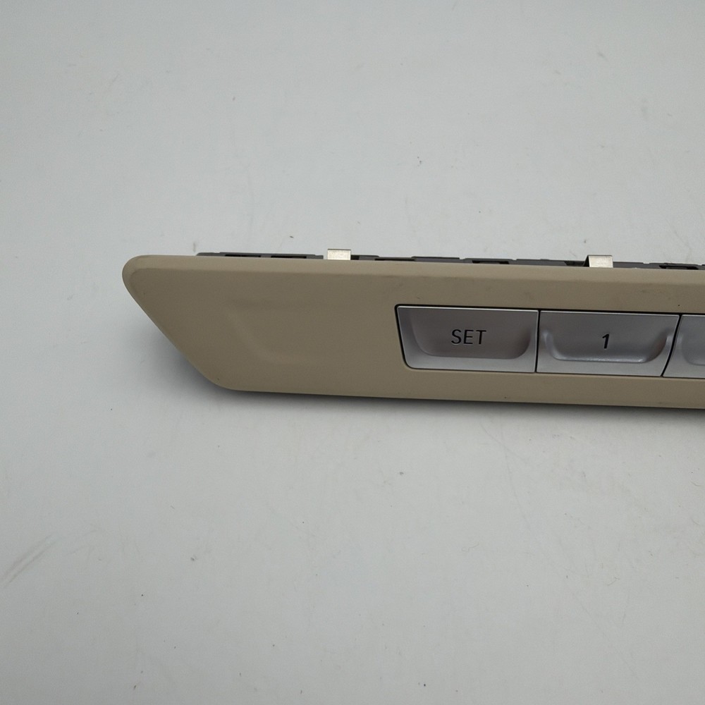 2016 BMW 750i G11 REAR LEFT DRIVER SIDE SEAT MEMORY SWITCH BUTTON PANEL (BEIGE)