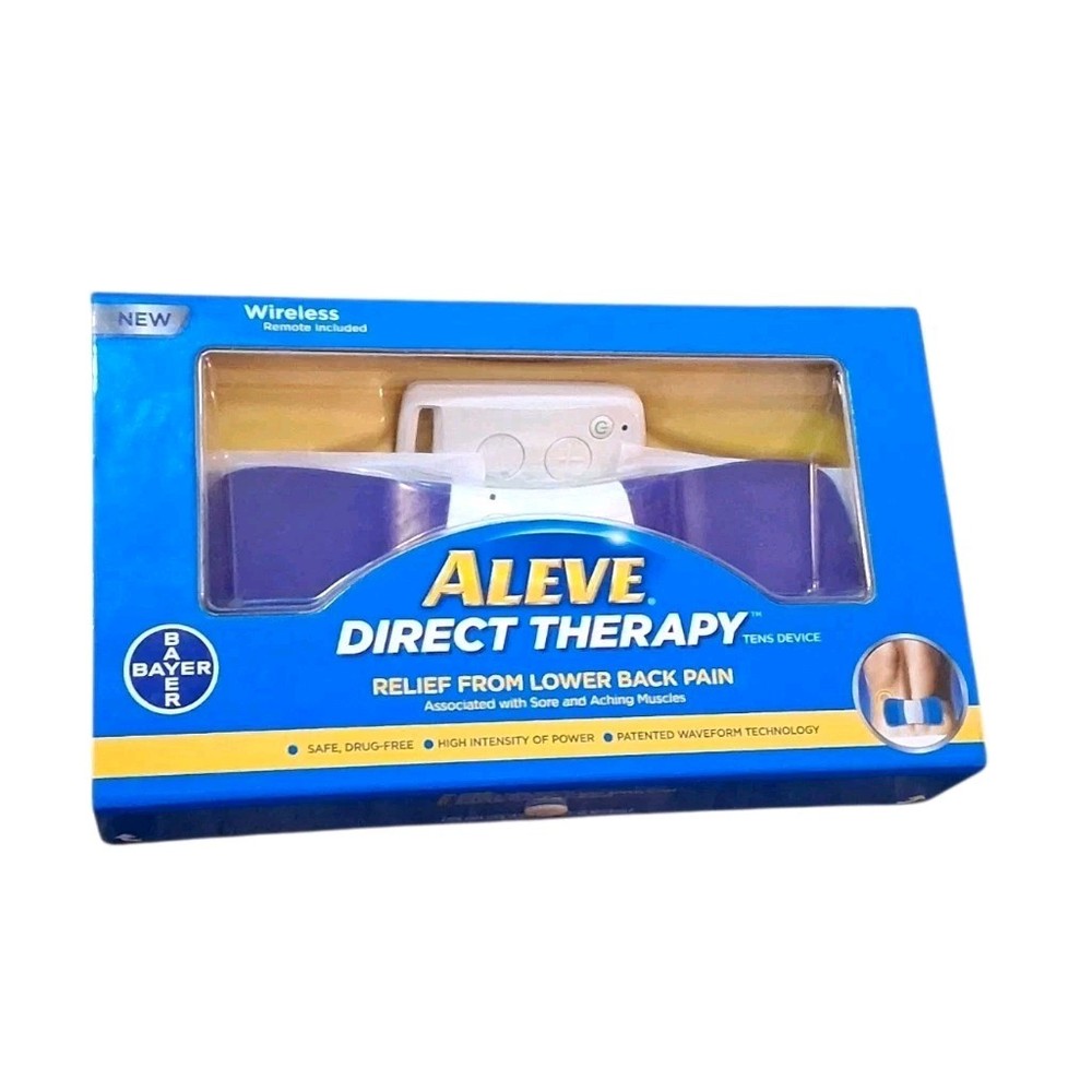 Bayer Aleve Direct Therapy Tens Device Lower Back Wireless Remote Tested Works
