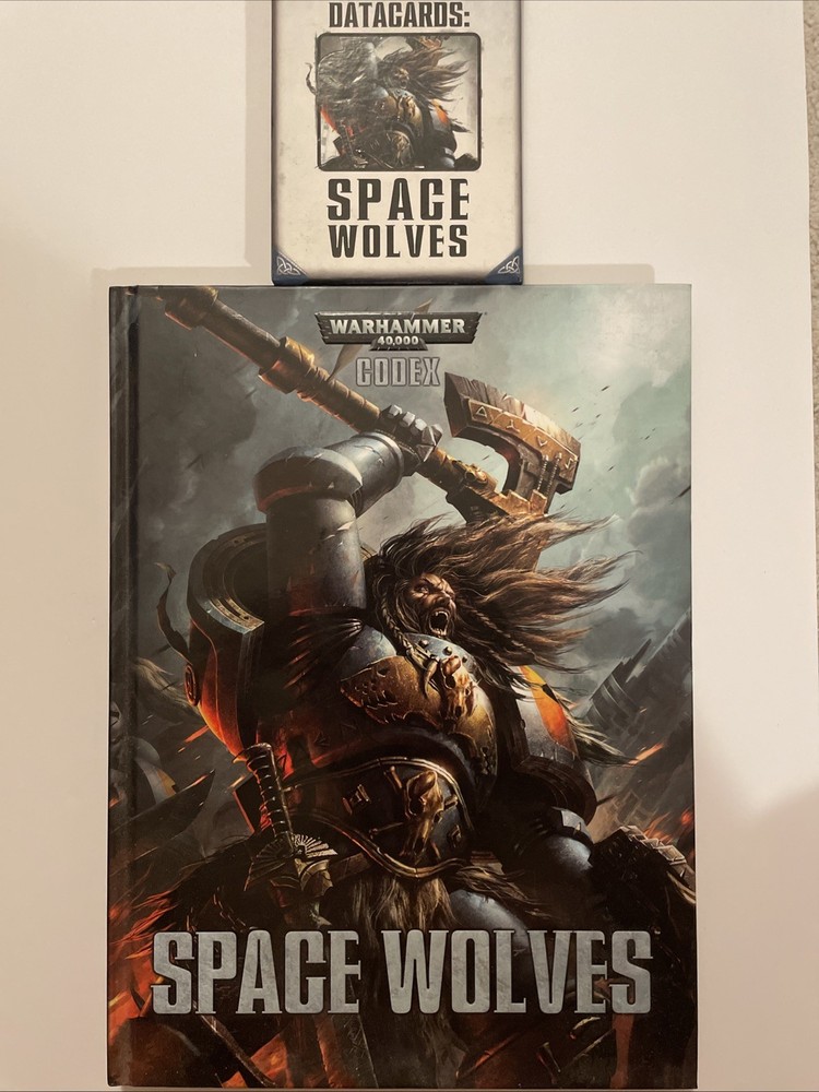 OOP Space Wolves Codex + Data Cards2014 Warhammer 40k Hardcover Citadel GW