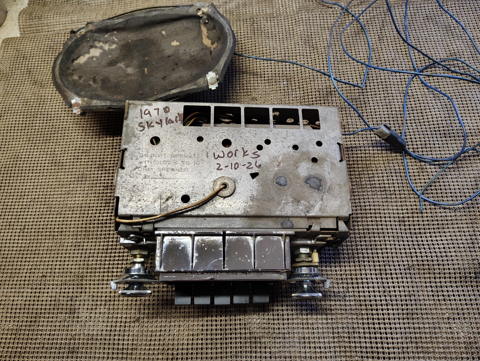 1970 Buick Skylark GS 455 GSX Stage 1 Sport Wagon Factory AM Radio 04APB1 WORKS!