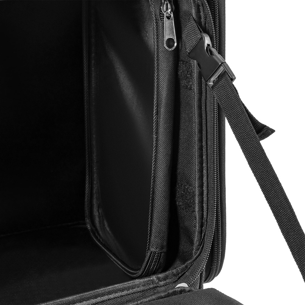 Rolling Makeup Train Case Expandable Cosmetic Trolley Organizer Box W/ Straps
