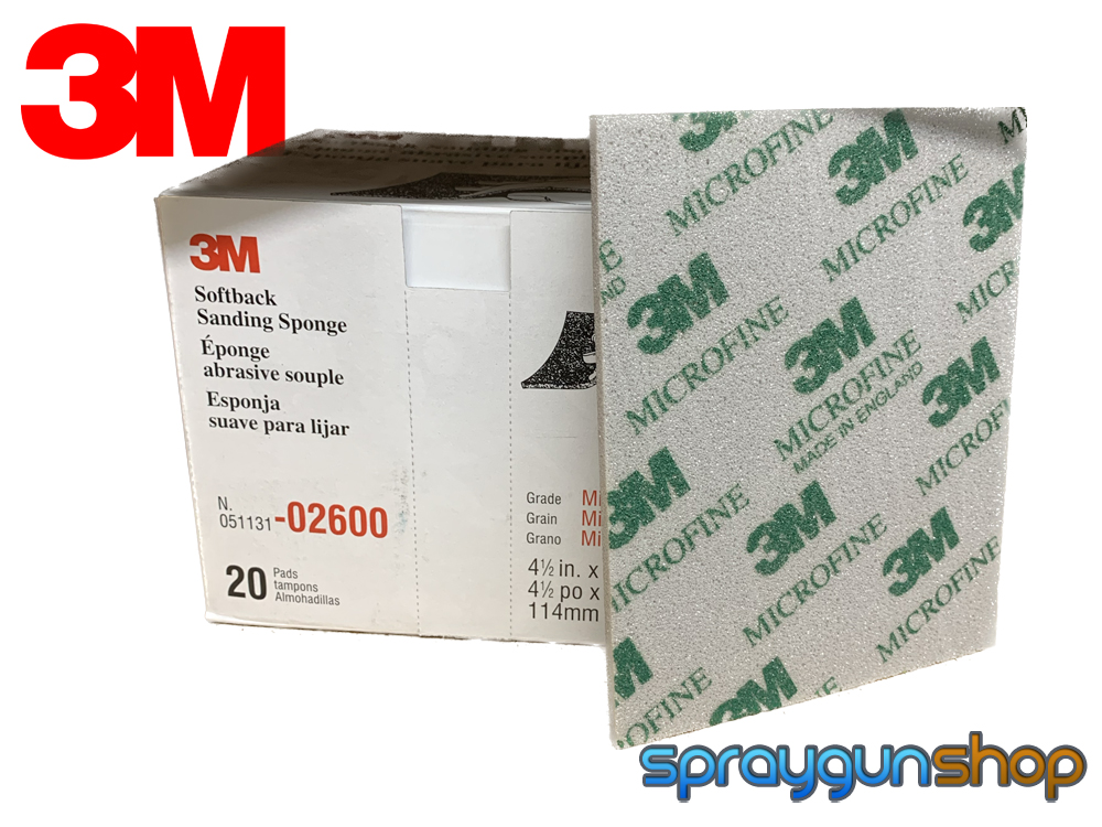 3M Softback Sanding Sponge MICROFINE (20 Pads) - 02600