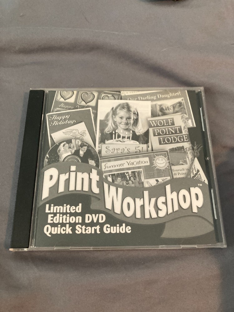 Print Workshop 2006 Limited Edition PC DVD-ROM ValuSoft Hemera Windows 98/2000XP