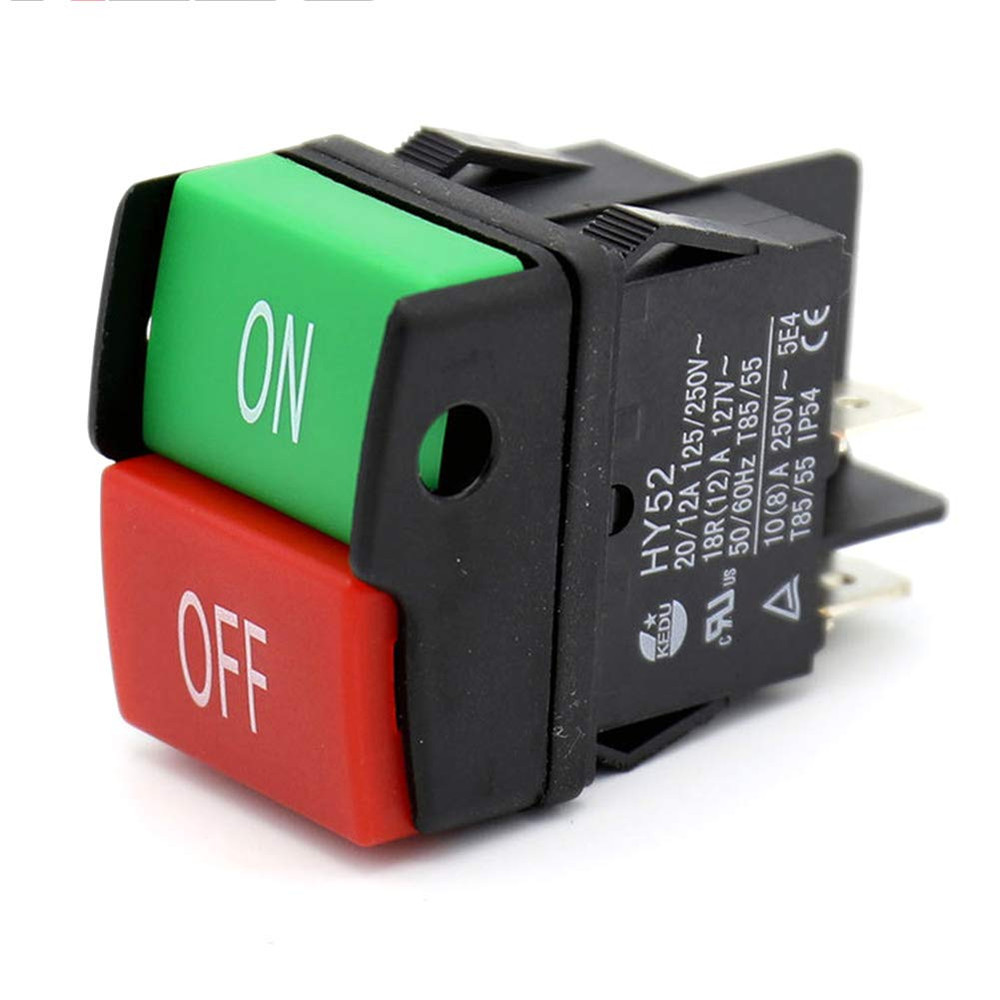 HY52 Equipment Push Button On/Off Start Stop Switch for Mechanical Device Swi...