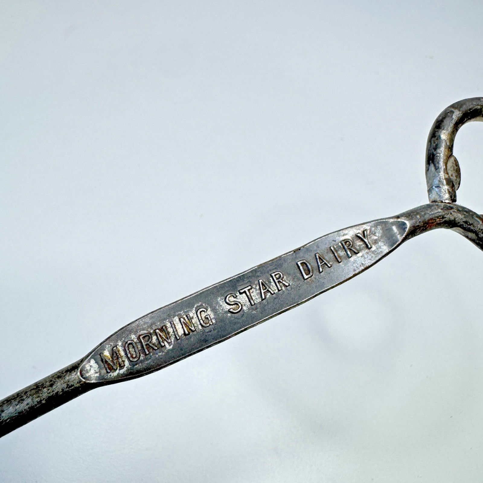 Vintage Morning Star Dairy Advertising Wire Whisk & Bottle Opener Coiled Metal
