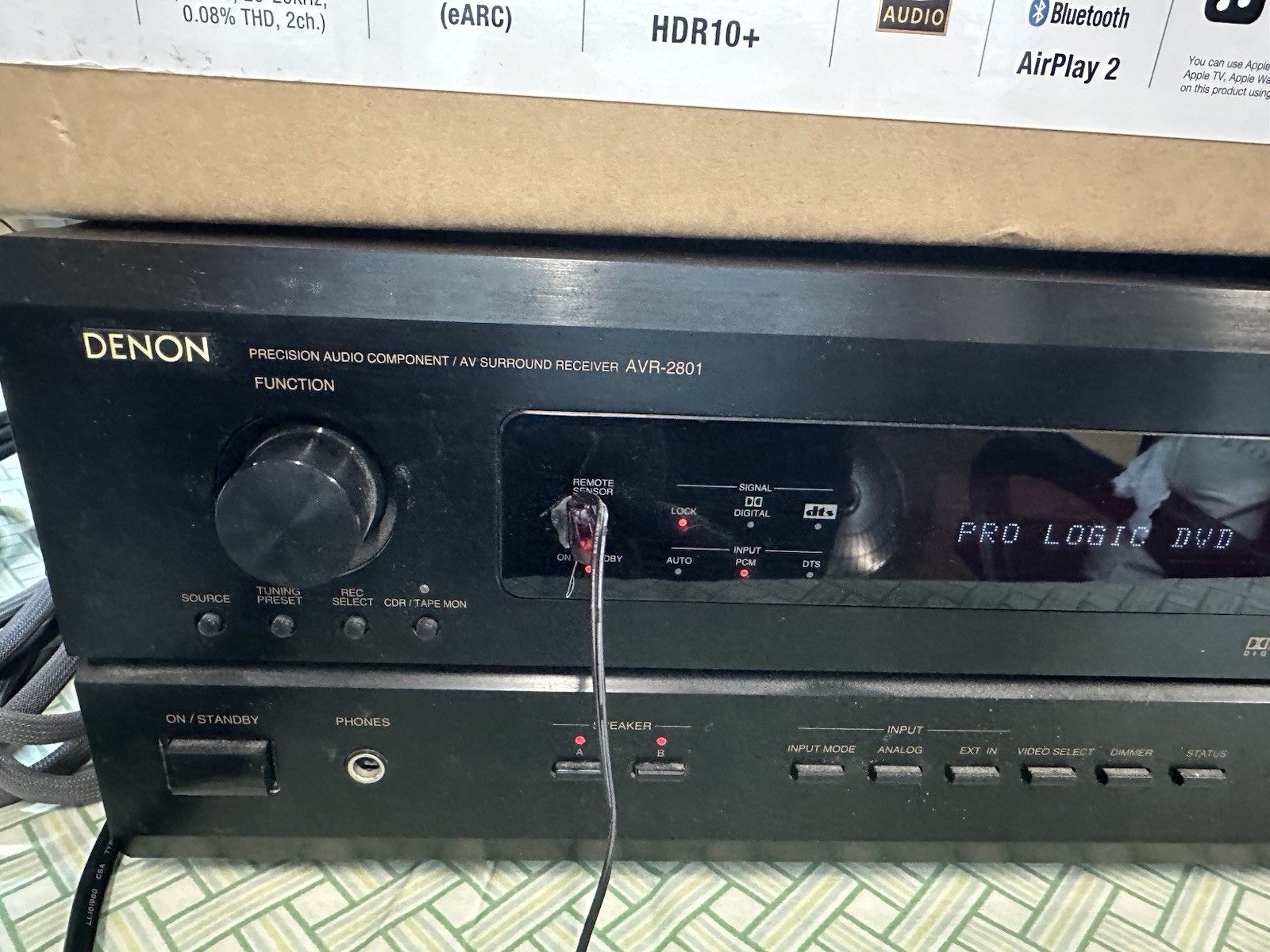Denon AVR-2801 Dolby Digital DTS 5.1 AV Receiver Stereo Home Theater
