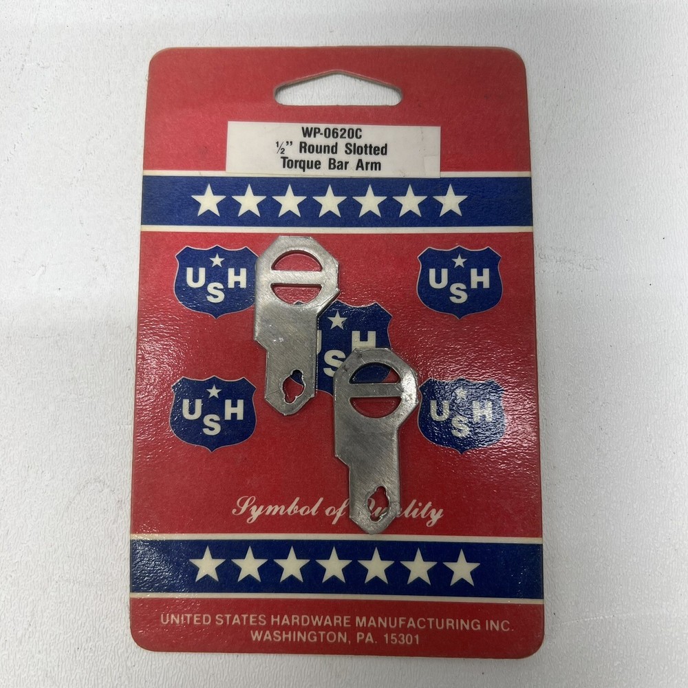USH WP-0620C 1/2" Round Slotted Torque Bar Arm Pair