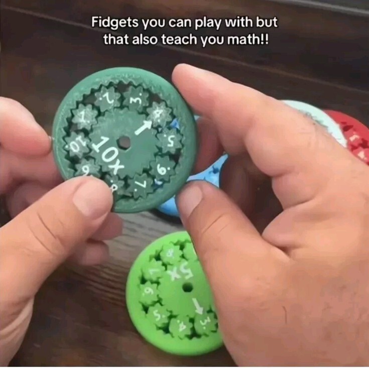 Math Fidget Spinners For Learning Multiplication/Division Spinner Toy For...