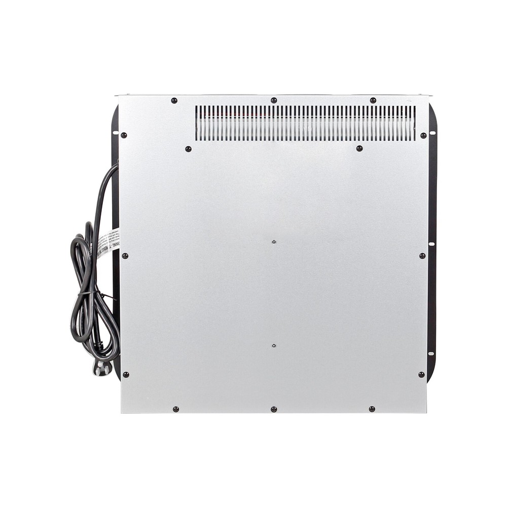 18'' electric fireplace insert, ultra thin heater with log set & realistic flame