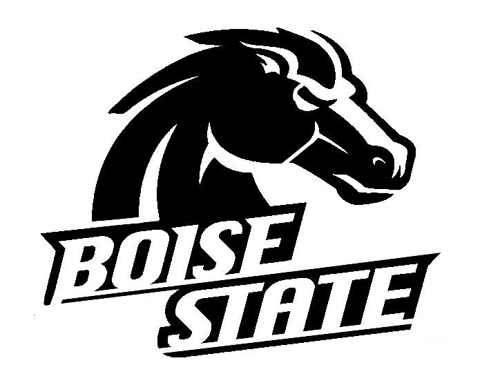 Boise State stencil logo - 10 mil mylar reusable pattern