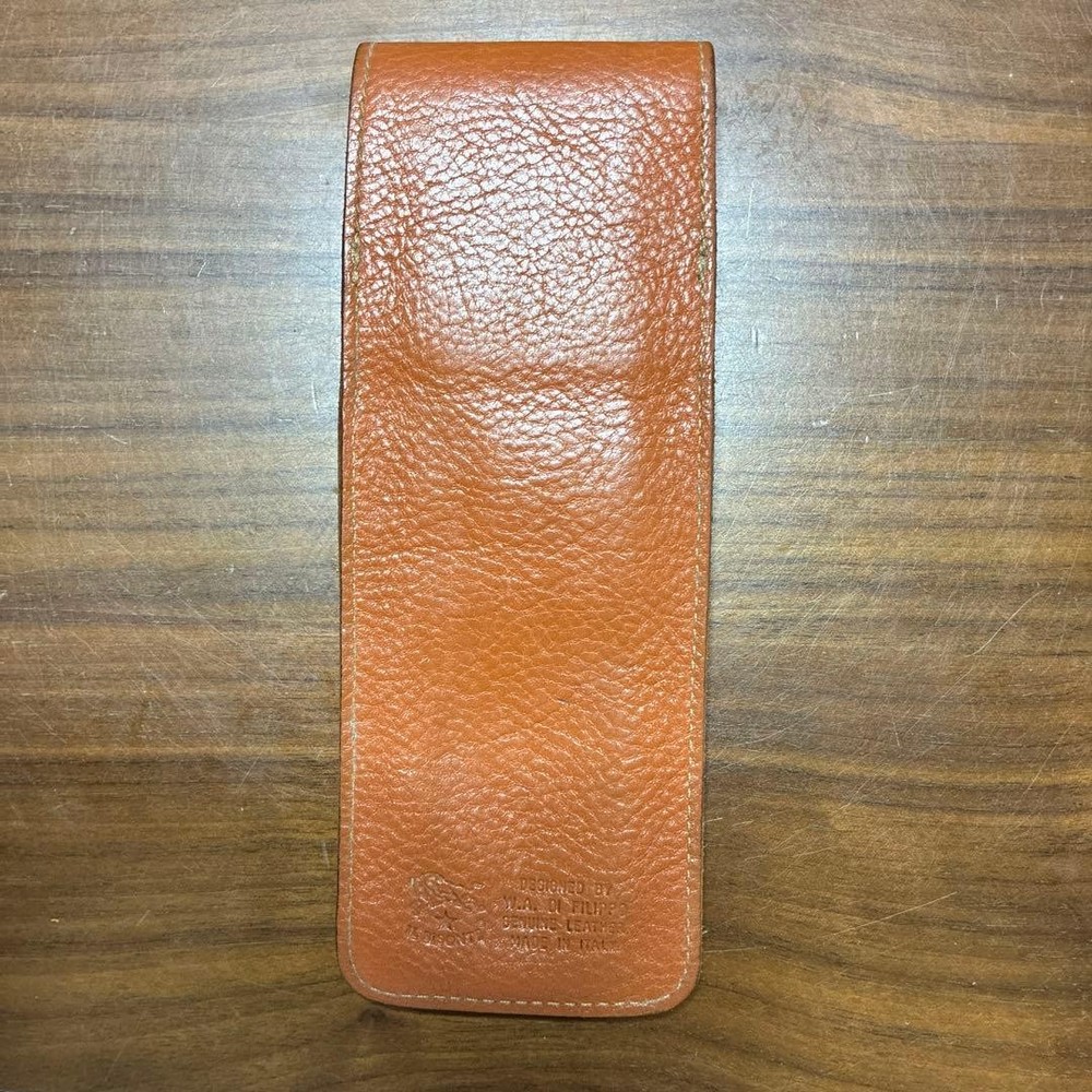 Ilbizonte leather pencil case brown
