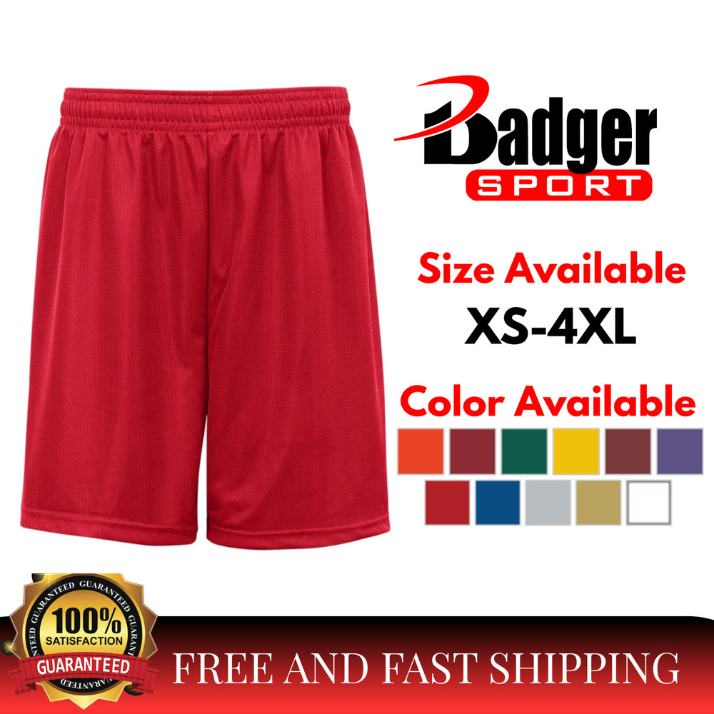 Badger 723700 Mens Athletic Performance Mini Mesh Comfortable Training Short