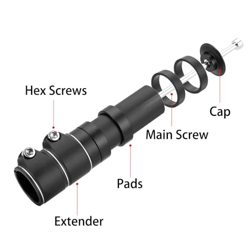 Bike Stem Riser - 3 Pack - Adjustable Height Bike Fork Stem Extender,
