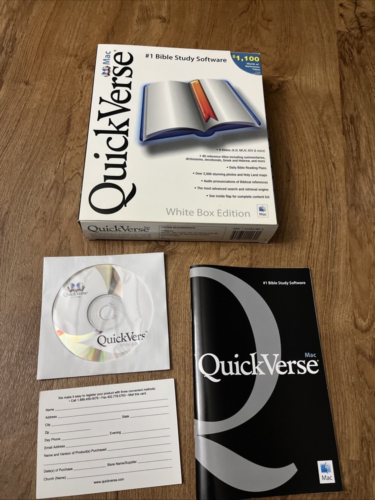 QuickVerse White Box Edition Bible Software for Mac