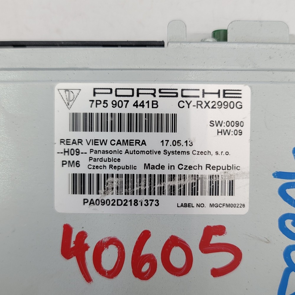 2011 - 2016 Porsche Cayenne Rear View Camera Control Module OEM 7P5907441B