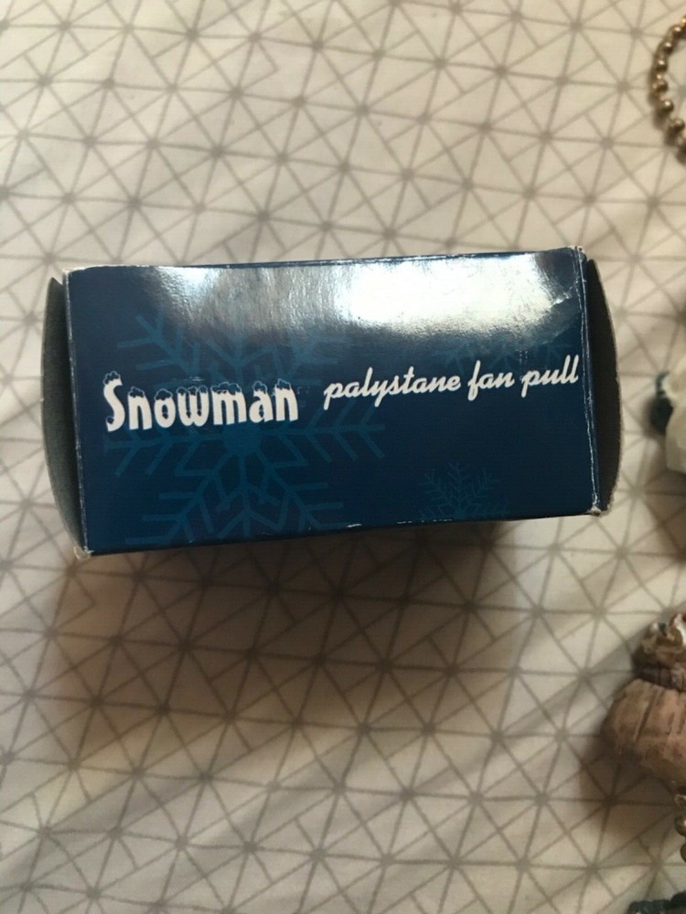 SNOWMAN PLAYSTONE FAN PULL GIFTCO INC