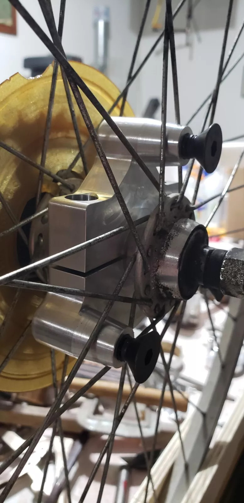 CDHPOWER Rear Hub Adapter 1" and 32T Sprocket 3+6+9 Hole - Gas Motorized Bicycle