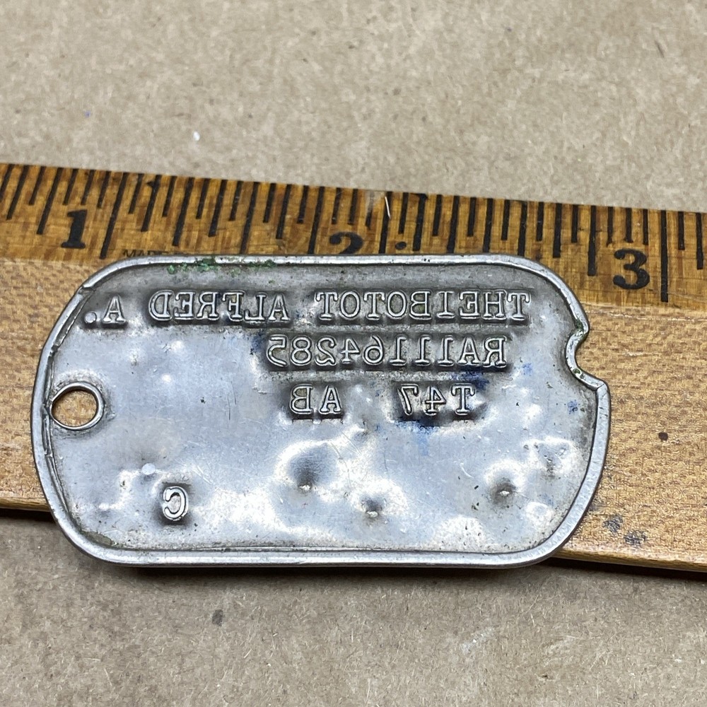 WW2 DOG TAG Alfred Theibotot