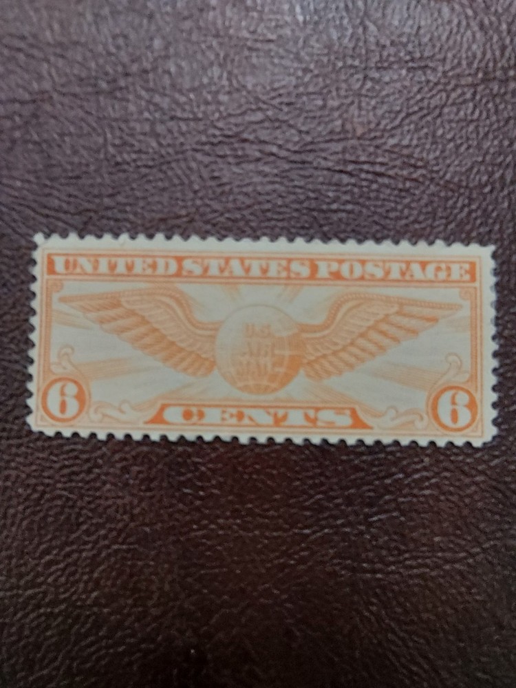 Scott#C19, Airmail 6 Cent Winged Globe, MH, F
