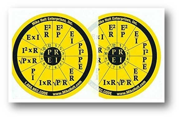 2023 Color Coded EZ Tabs with EZ Formula Guide based on 2023 NEC Code books