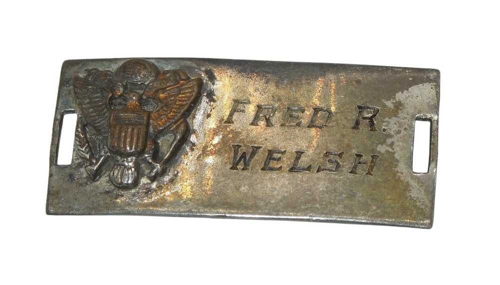 Original WWII US Army ID Bracelet Brooklyn, NY Welsh CA5
