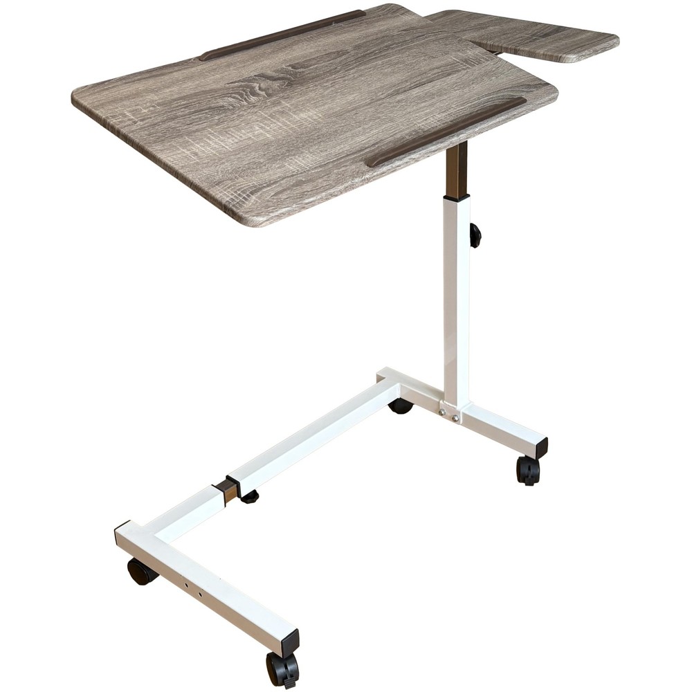 Recliner Table, Over The Bed Table with Wheels, Adjustable Width & Height, wi...