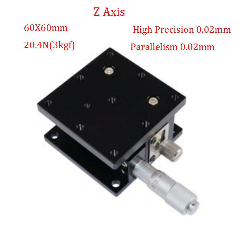 Z Axis Trimming Platform Manual Slide Table Displacement Precision Linear Stage