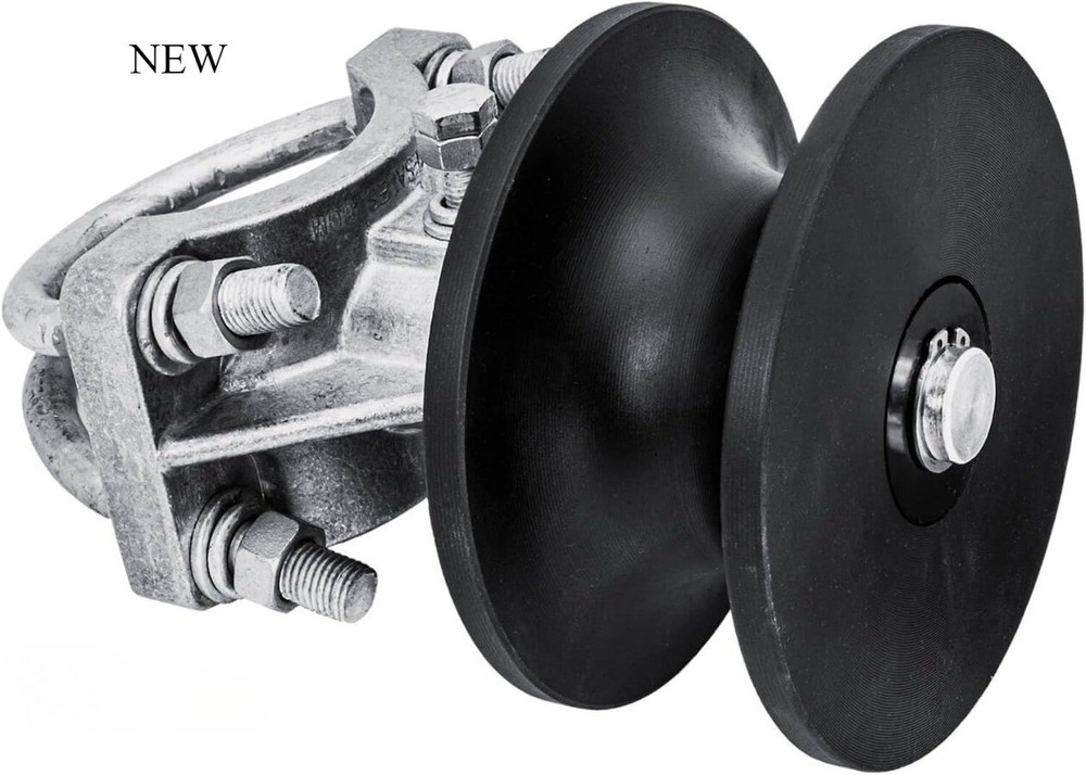 Covered Cantilevered Gate Rollers, for Round 4" Post, 2-3/8" Gate Frame