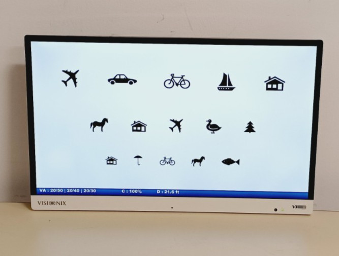 Visionix VX22 Digital Acuity System used Optometrist Ophthalmic Chart Display