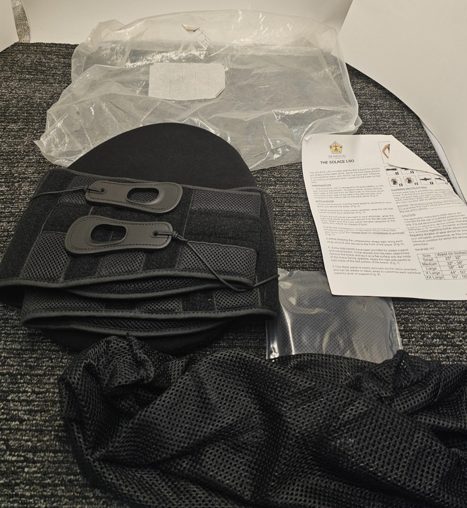 DRMS BB-157 The Solace LSO Lower Back Support Black Universal Size Durable