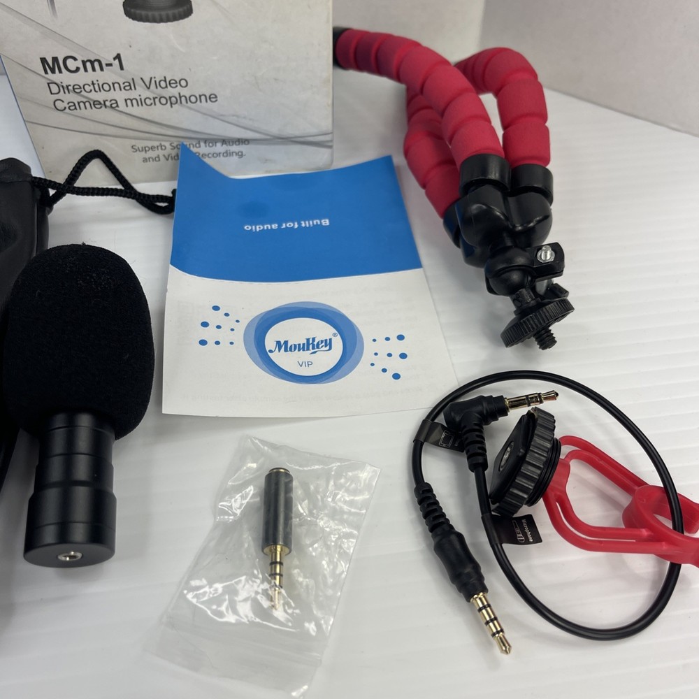 Moukey MCm-1 Directional Video And Audio Camera Microphone Untested