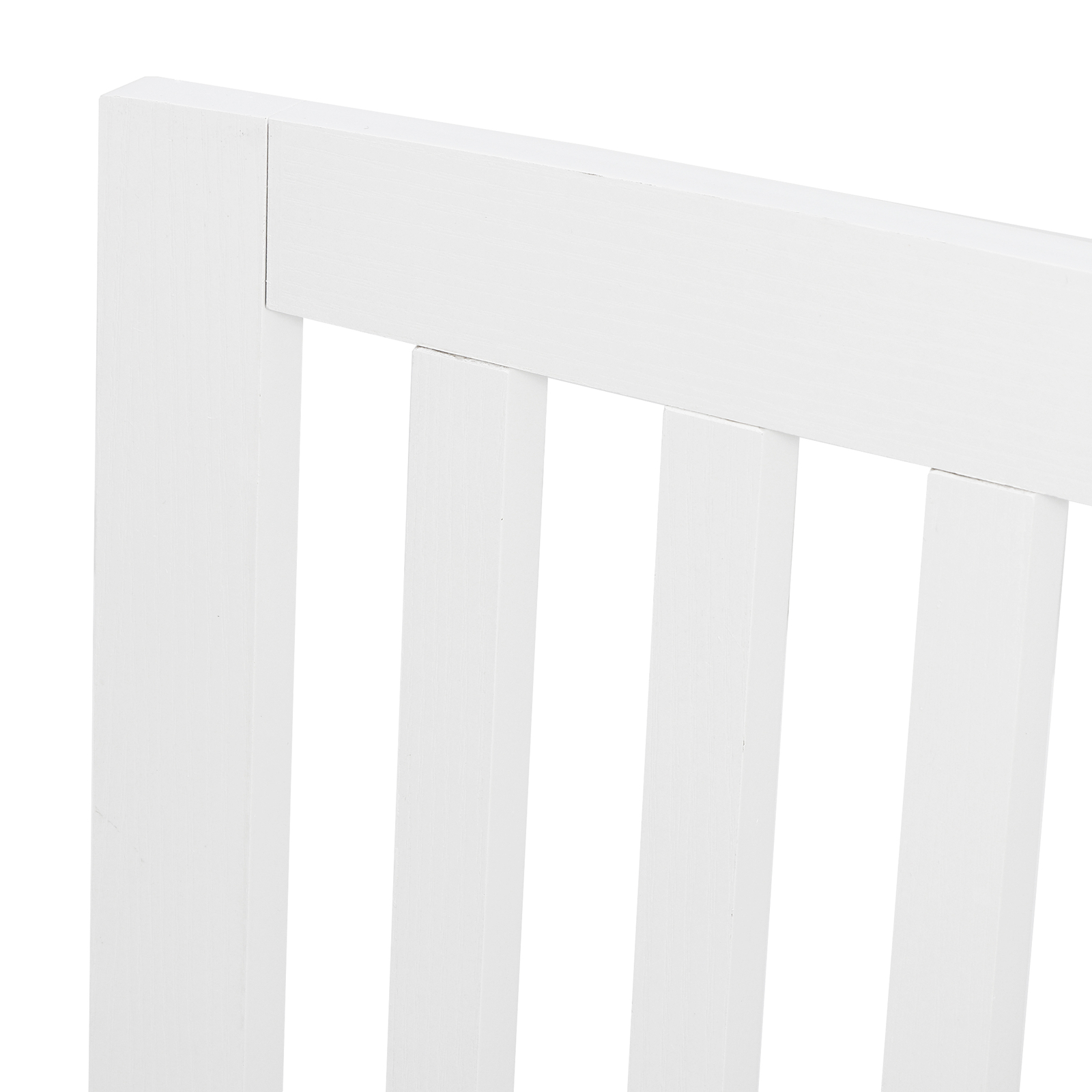 24 inch 4 Panels Wooden Pet Fence Dog Gate Folding Baby Playpen Doorway White