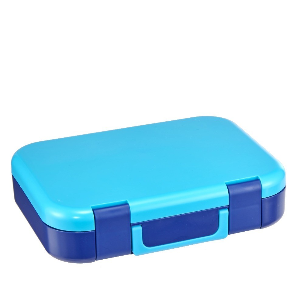 Lunch Box with 4 Compartments Bento Container Set Includes Fork Spoon and