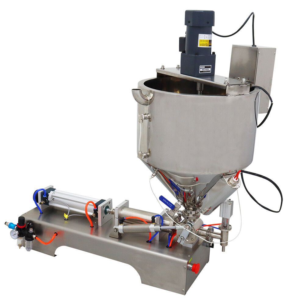 100-1000ml Liquid & Paste Filling Machine with Heating & Mixing Function Packing