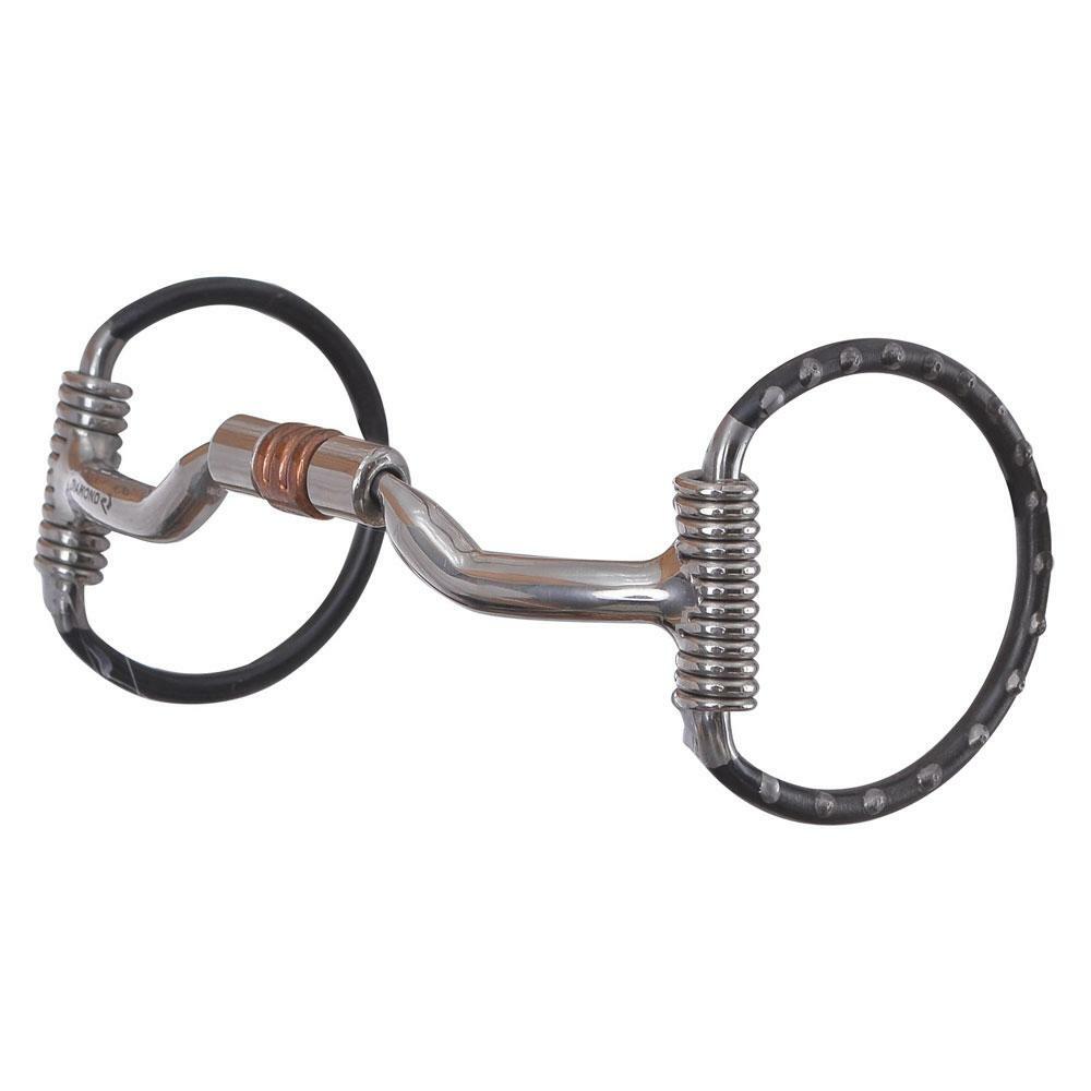 DR213 Reinsman Ported Roller Dee Ring Snaffle NEW