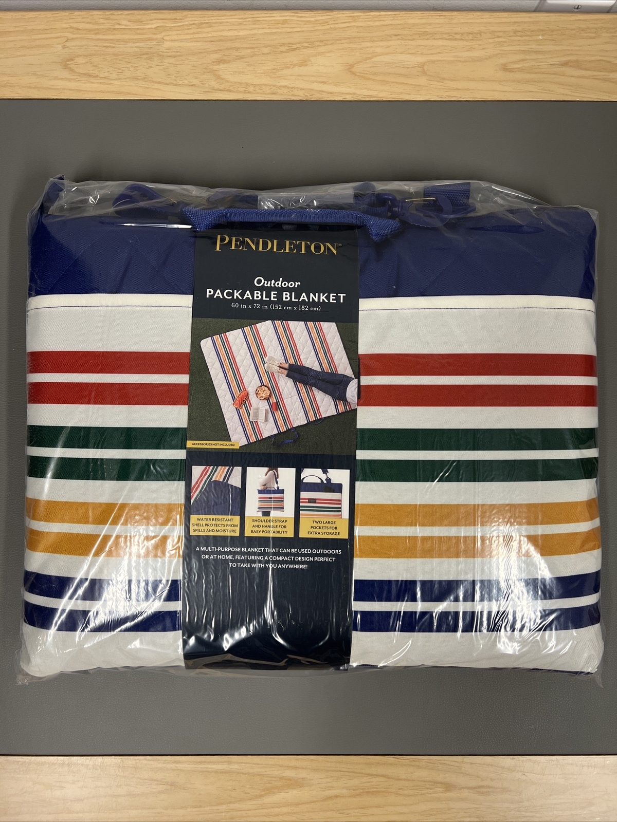 Pendleton Outdoor Packable Blanket 60” x 72” Picnic Camping Beach Tailgating