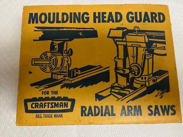 Vintage Craftsman “ Crown Top “ 29525 Moulding Head Guard for Radial Saw 9-29525