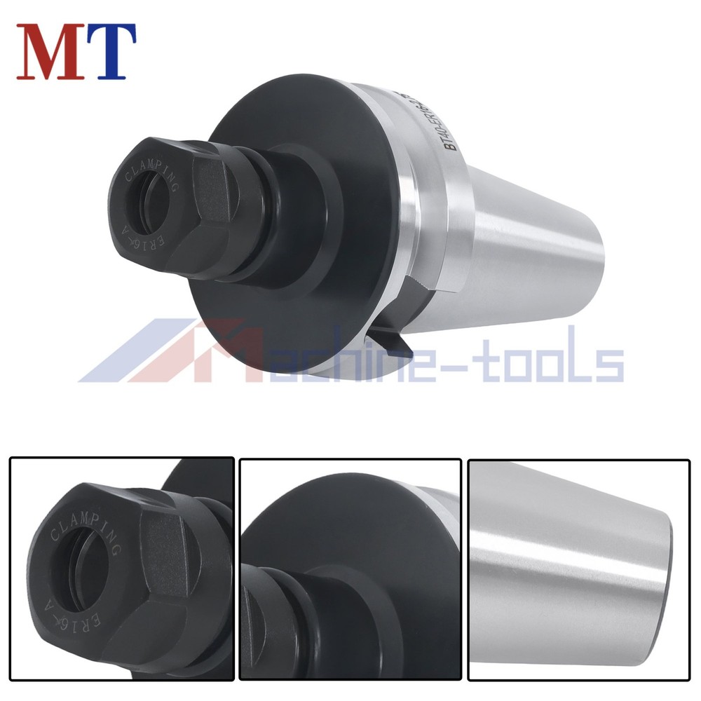 4pc BT40 ER16 70mm Toolholder M16 Thread for Milling Machines