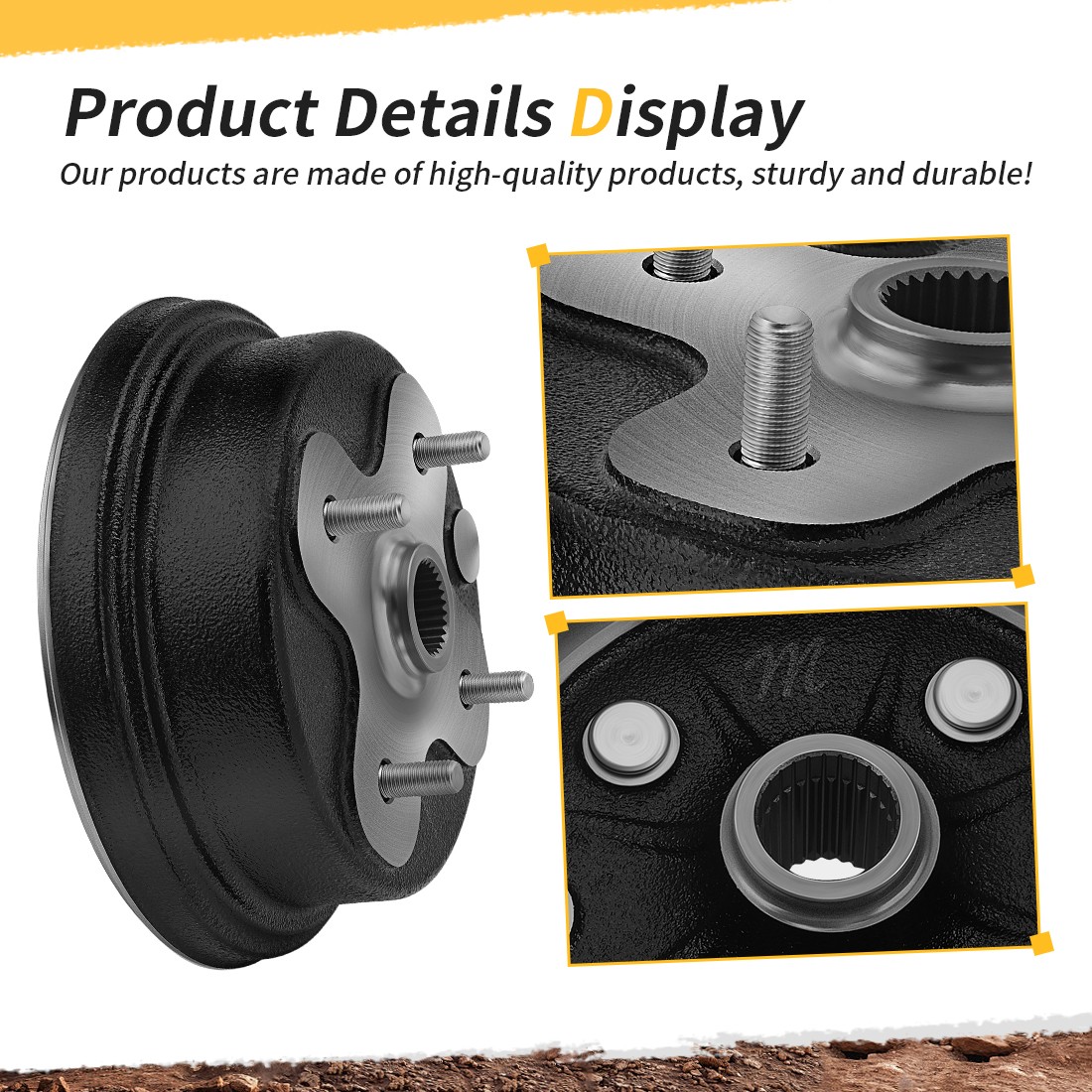 Rear Brake Drum Plate Shoes Set for Yamaha Timberwolf 250 4x4 YFB250FW 1994-2000