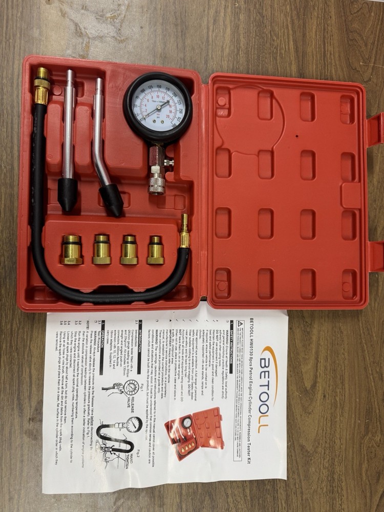 Engine Compression Testing Tool Compression Tester Kit with Case