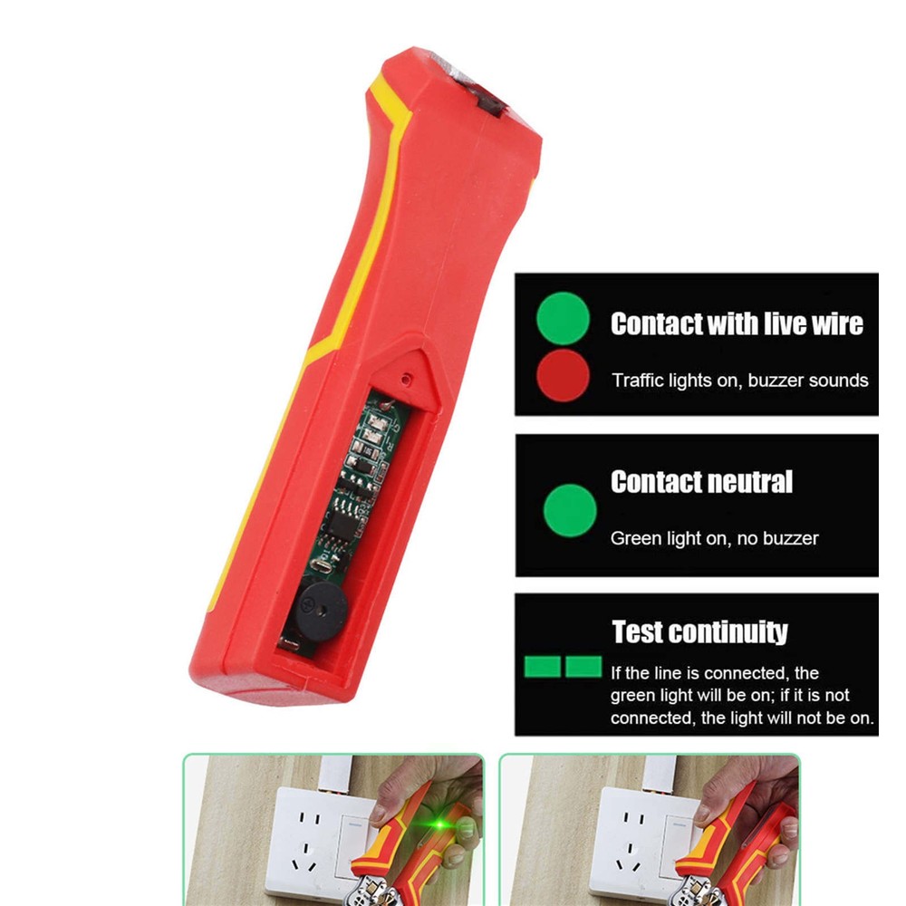 Multi Function Wire Stripper Tool with Voltage Tester for AC DC Wire Cutting