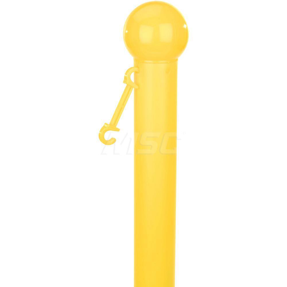 PRO-SAFE 41" Yellow Warning Post Plastic Post