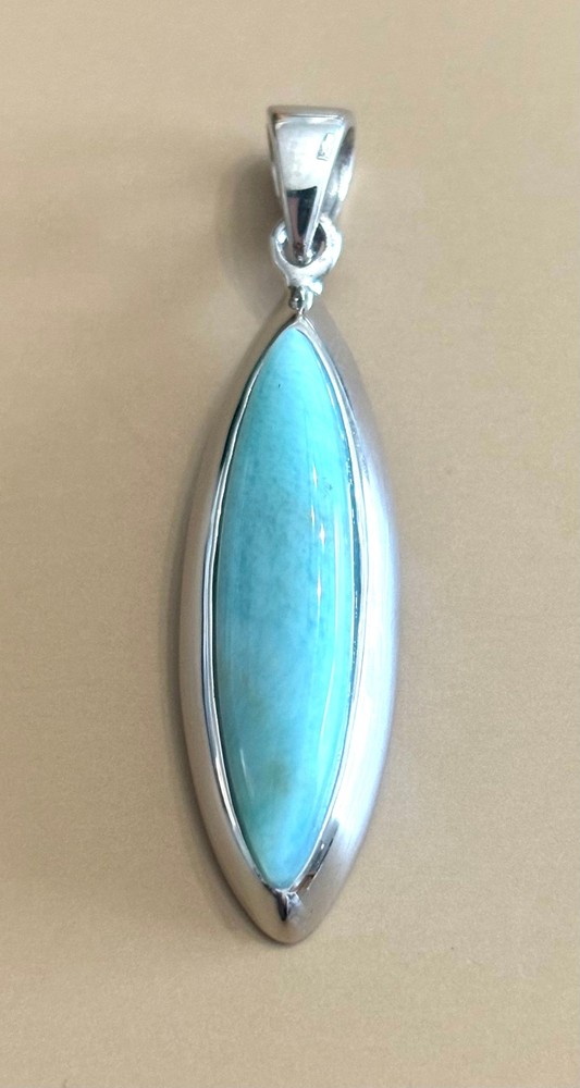 Marquise Larimar Pendant