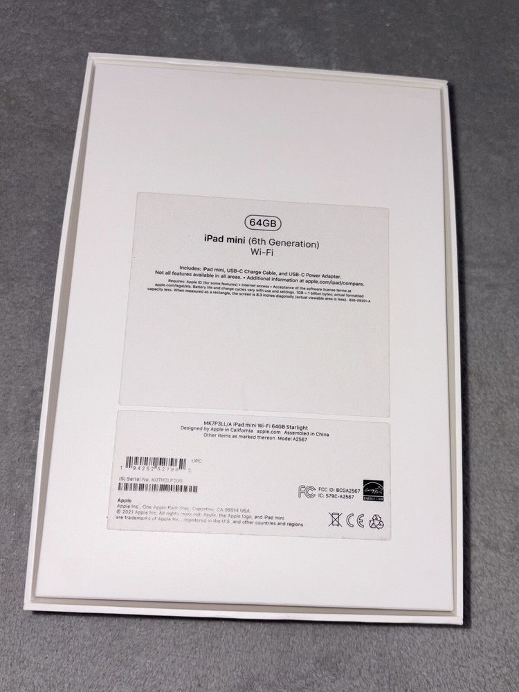 Apple iPad mini BOX ONLY Insert included Fast Shipping!