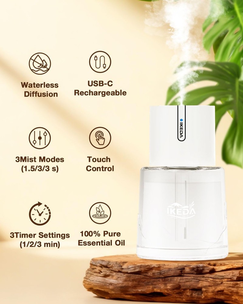 Smart Car Aroma Diffuser | 100ml Essential Oil Diffuser with Lavender Scent |...