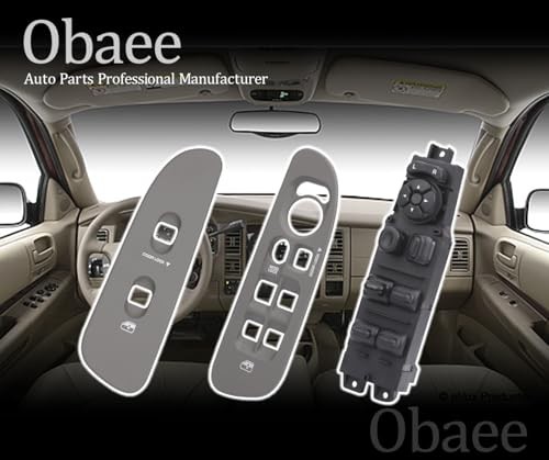 Power Window Control Switch Button & Bezel (Driver Side)& Window Bezel