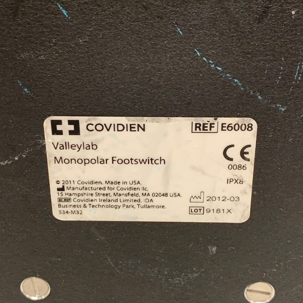 Covidien Valleylab REF E6008, Monopolar Footswitch